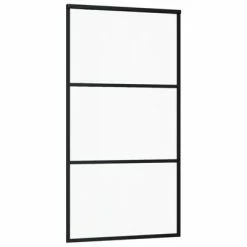 VidaXL Porte coulissante et quincaillerie Verre et Aluminium 102x205cm -Matériaux de construction Soldes image 3 3081942