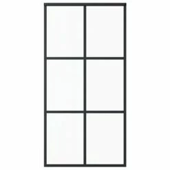 VidaXL Porte coulissante et quincaillerie Verre et Aluminium 102x205cm -Matériaux de construction Soldes image 3 3081948
