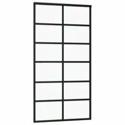 VidaXL Porte coulissante et quincaillerie Verre et Aluminium 102x205cm -Matériaux de construction Soldes image 3 3081960