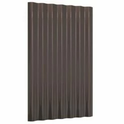 VidaXL Panneaux de toit 12 pcs Acier enduit de poudre Marron 60x36 cm 10 VidaXL Panneaux de toit 12 pcs Acier enduit de poudre Marron 60x36 cm -Matériaux de construction Soldes image 3 319125