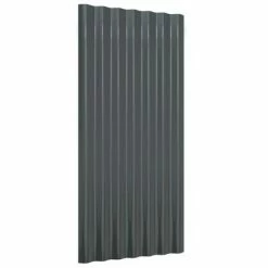 VidaXL Panneaux de toiture 36 pcs Acier Anthracite 80x36 cm 10 VidaXL Panneaux de toiture 36 pcs Acier Anthracite 80x36 cm -Matériaux de construction Soldes image 3 319141