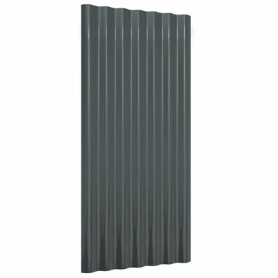 VidaXL Panneaux de toiture 36 pcs Acier Anthracite 80x36 cm 5 VidaXL Panneaux de toiture 36 pcs Acier Anthracite 80x36 cm – Image 3