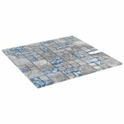 VidaXL Carreaux mosaïque 11 pcs Gris et bleu 30x30 cm Verre 10 VidaXL Carreaux mosaïque 11 pcs Gris et bleu 30x30 cm Verre -Matériaux de construction Soldes image 3 327309