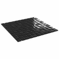 VidaXL Carreaux mosaïque 22 pcs Noir brillant 30x30 cm Verre -Matériaux de construction Soldes image 3 327316