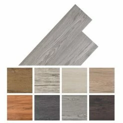 VidaXL Planches de plancher PVC autoadhésif 2,51 m² 2 mm Gris foncé -Matériaux de construction Soldes image 3 342878