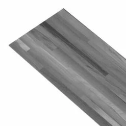 VidaXL Planches de plancher PVC autoadhésif 2,51 m² 2 mm Gris rayé -Matériaux de construction Soldes image 3 342881