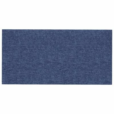 VidaXL Panneaux muraux 12 pcs Bleu 30x15 cm Tissu 0,54 m² 5 VidaXL Panneaux muraux 12 pcs Bleu 30x15 cm Tissu 0,54 m² – Image 3