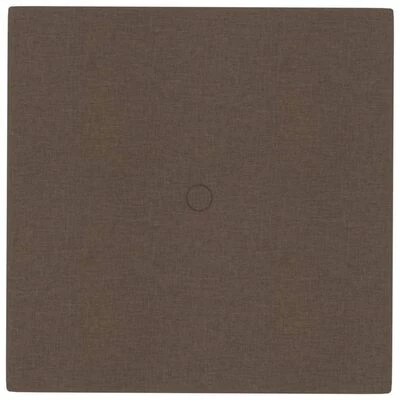 VidaXL Panneaux muraux 12 pcs Marron 30x30 cm Tissu 1,08 m² 5 VidaXL Panneaux muraux 12 pcs Marron 30x30 cm Tissu 1,08 m² – Image 3