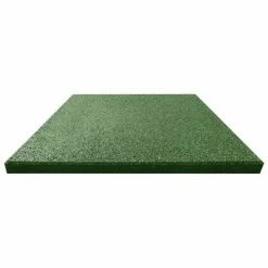 VidaXL Carreaux de protection antichoc 6pcs Caoutchouc 50x50x3cm Vert -Matériaux de construction Soldes image 3 92321