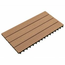 VidaXL Carreaux de terrasse 6 pcs WPC 60x30 cm 1,08 m² Marron 11 VidaXL Carreaux de terrasse 6 pcs WPC 60x30 cm 1,08 m² Marron -Matériaux de construction Soldes image 4 149028