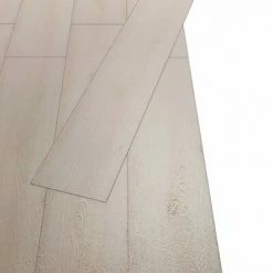 VidaXL Planche de plancher PVC 5,26 m² 2 mm Couleur de chêne blanc -Matériaux de construction Soldes image 4 245164