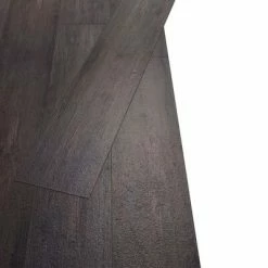 VidaXL Planche de plancher PVC 5,26 m² 2 mm Gris foncé Chêne -Matériaux de construction Soldes image 4 245169