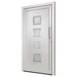 VidaXL Porte d'entrée Blanc 98x208 cm -Matériaux de construction Soldes image 4 279184