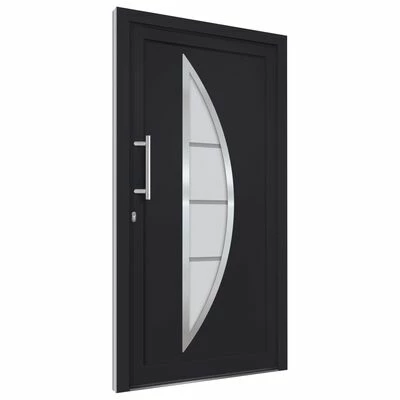 VidaXL Porte d'entrée Anthracite 88x200 cm 6 VidaXL Porte d'entrée Anthracite 88x200 cm – Image 4