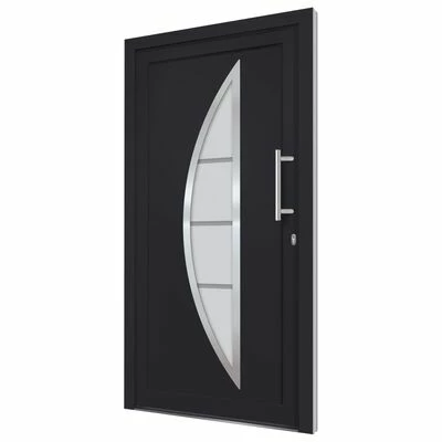 VidaXL Porte d'entrée Anthracite 88x200 cm 6 VidaXL Porte d'entrée Anthracite 88x200 cm – Image 4