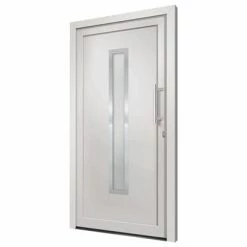 VidaXL Porte d'entrée Blanc 98x208 cm -Matériaux de construction Soldes image 4 279232