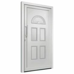 VidaXL Porte d'entrée Blanc 88x200 cm -Matériaux de construction Soldes image 4 279249