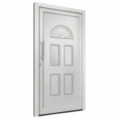 VidaXL Porte d'entrée Blanc 88x208 cm 11 VidaXL Porte d'entrée Blanc 88x208 cm -Matériaux de construction Soldes image 4 279250