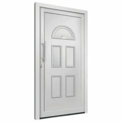 VidaXL Porte d'entrée Blanc 98x208 cm -Matériaux de construction Soldes image 4 279251