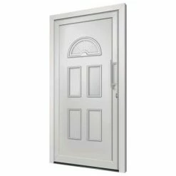VidaXL Porte d'entrée Blanc 88x190 cm -Matériaux de construction Soldes image 4 279253