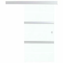 VidaXL Porte coulissante à butées Verre ESG et aluminium 90x205 cm 11 VidaXL Porte coulissante à butées Verre ESG et aluminium 90x205 cm -Matériaux de construction Soldes image 4 288062