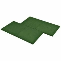 VidaXL Carreaux de protection antichoc 18pcs Caoutchouc 50x50x3cm Vert 11 VidaXL Carreaux de protection antichoc 18pcs Caoutchouc 50x50x3cm Vert -Matériaux de construction Soldes image 4 3053181