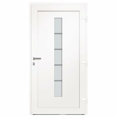 VidaXL Porte d'entrée Aluminium et PVC Anthracite 110x210 cm 6 VidaXL Porte d'entrée Aluminium et PVC Anthracite 110x210 cm – Image 4
