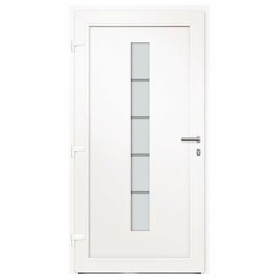 VidaXL Porte d'entrée Aluminium et PVC Anthracite 100x200 cm 6 VidaXL Porte d'entrée Aluminium et PVC Anthracite 100x200 cm – Image 4