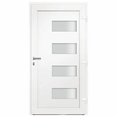VidaXL Porte d'entrée Aluminium et PVC Anthracite 100x210 cm 6 VidaXL Porte d'entrée Aluminium et PVC Anthracite 100x210 cm – Image 4