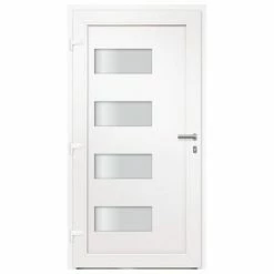 VidaXL Porte d'entrée Aluminium et PVC Anthracite 100x210 cm -Matériaux de construction Soldes image 4 3056828