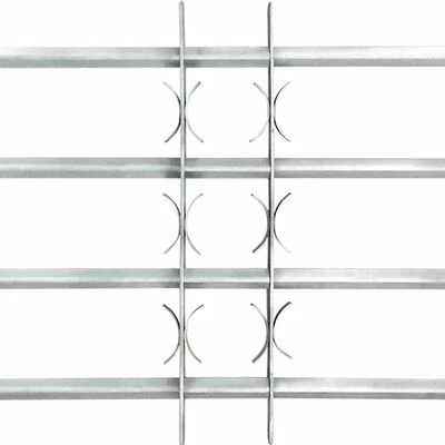 VidaXL Grilles réglables de sécurité de fenêtres 2 pcs 1000-1500 mm 6 VidaXL Grilles réglables de sécurité de fenêtres 2 pcs 1000-1500 mm – Image 4