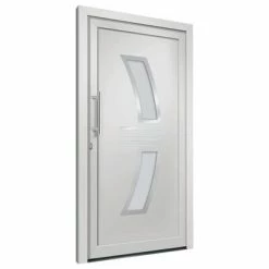VidaXL Porte d'entrée Blanc 108x208 cm -Matériaux de construction Soldes image 4 3057564