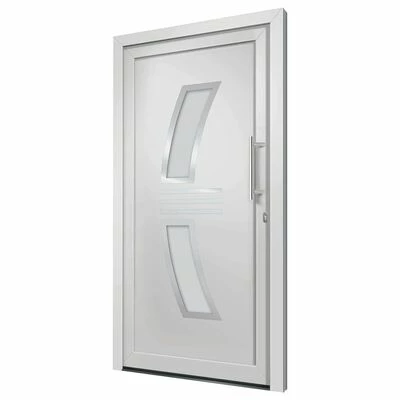 3057567 vidaXL Front Door White 98x208 cm (147144+203899) 6 3057567 vidaXL Front Door White 98x208 cm (147144+203899) – Image 4