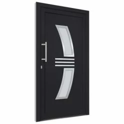 VidaXL Porte d'entrée Anthracite 88x200 cm -Matériaux de construction Soldes image 4 3057570