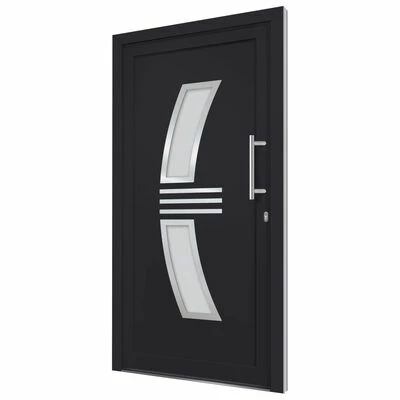 VidaXL Porte d'entrée Anthracite 88x200 cm 6 VidaXL Porte d'entrée Anthracite 88x200 cm – Image 4