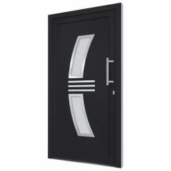 VidaXL Porte d'entrée Anthracite 108x200 cm -Matériaux de construction Soldes image 4 3057578