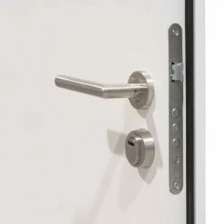 VidaXL Porte d'entrée Aluminium Blanc 90x200 cm 11 VidaXL Porte d'entrée Aluminium Blanc 90x200 cm -Matériaux de construction Soldes image 4 3059864