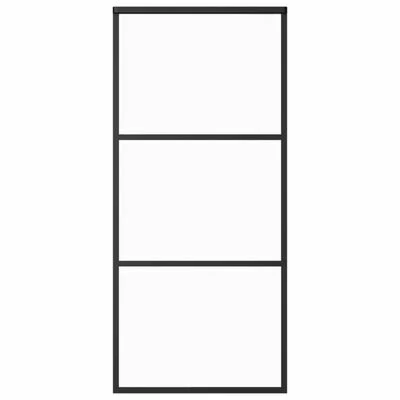 VidaXL Porte coulissante et quincaillerie Verre et Aluminium 90x205 cm 6 VidaXL Porte coulissante et quincaillerie Verre et Aluminium 90x205 cm – Image 4