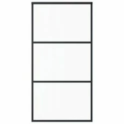VidaXL Porte coulissante et quincaillerie Verre et Aluminium 102x205cm -Matériaux de construction Soldes image 4 3081942