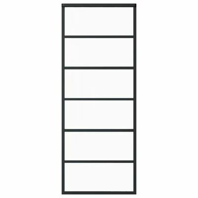 VidaXL Porte coulissante et quincaillerie Verre ESG/Aluminium 76x205cm 6 VidaXL Porte coulissante et quincaillerie Verre ESG/Aluminium 76x205cm – Image 4