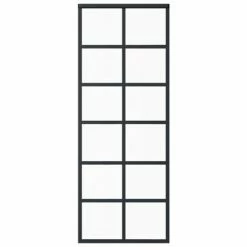 VidaXL Porte coulissante et quincaillerie Verre ESG/Aluminium 76x205cm 11 VidaXL Porte coulissante et quincaillerie Verre ESG/Aluminium 76x205cm -Matériaux de construction Soldes image 4 3081956