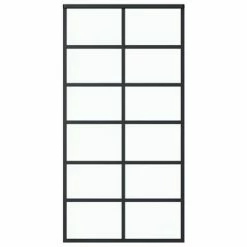 VidaXL Porte coulissante et quincaillerie Verre et Aluminium 102x205cm -Matériaux de construction Soldes image 4 3081960