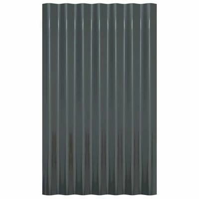 VidaXL Panneaux de toit 12 pcs Acier enduit poudre Anthracite 60x36 cm 6 VidaXL Panneaux de toit 12 pcs Acier enduit poudre Anthracite 60x36 cm – Image 4