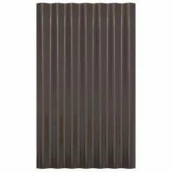 VidaXL Panneaux de toit 36 pcs Acier enduit de poudre Marron 60x36 cm -Matériaux de construction Soldes image 4 319130