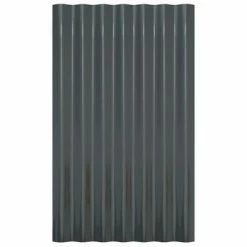 VidaXL Panneaux de toit 36 pcs Acier enduit poudre Anthracite 60x36 cm -Matériaux de construction Soldes image 4 319131