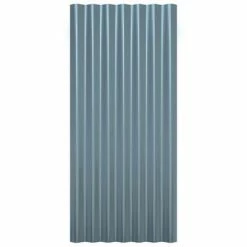 VidaXL Panneaux de toit 12 pcs Acier enduit de poudre Gris 80x36 cm -Matériaux de construction Soldes image 4 319134
