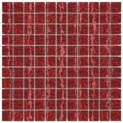 VidaXL Carreaux mosaïque 22 pcs Rouge 30x30 cm Verre 11 VidaXL Carreaux mosaïque 22 pcs Rouge 30x30 cm Verre -Matériaux de construction Soldes image 4 327306