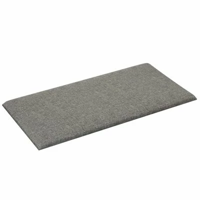 VidaXL Panneaux muraux 12 pcs Gris clair 30x15 cm Tissu 0,54 m² 6 VidaXL Panneaux muraux 12 pcs Gris clair 30x15 cm Tissu 0,54 m² – Image 4