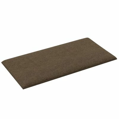 VidaXL Panneaux muraux 12 pcs Marron 30x15 cm Tissu 0,54 m² 6 VidaXL Panneaux muraux 12 pcs Marron 30x15 cm Tissu 0,54 m² – Image 4