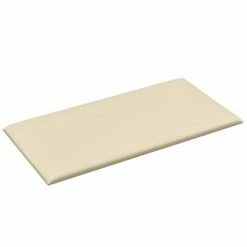 VidaXL Panneaux muraux 12 pcs Crème 30x15 cm Similicuir 0,54 m² -Matériaux de construction Soldes image 4 343772